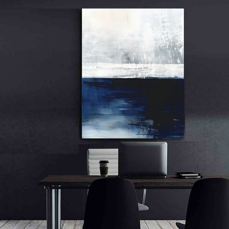 Canvas Painting - Abstract Coastal Landscape
