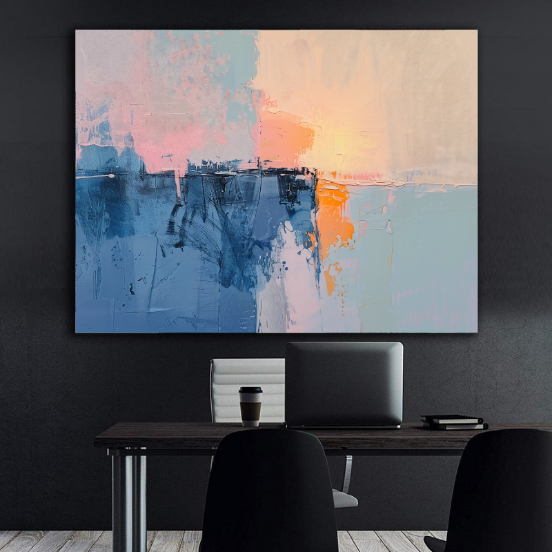 Canvas Painting - Sunset Abstract Art