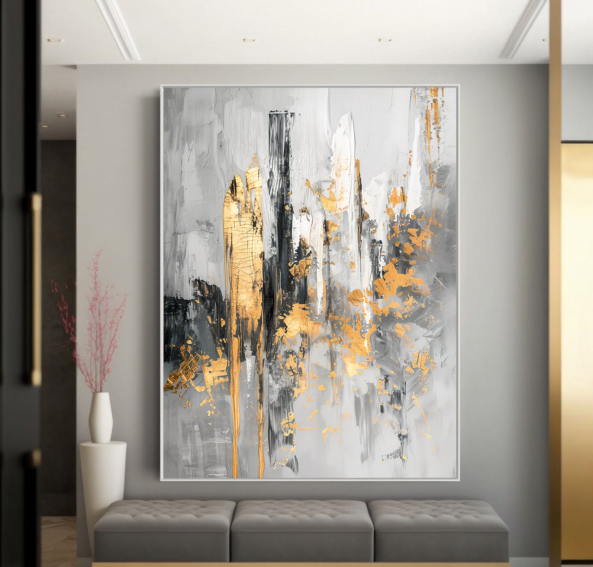 Canvas Painting - Abstract City