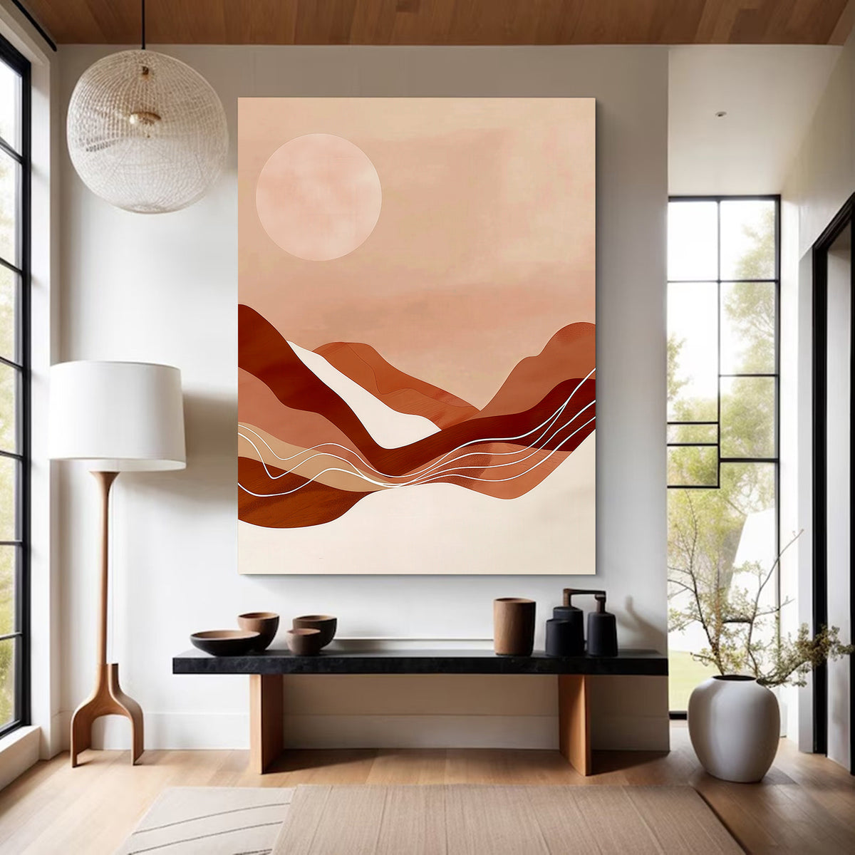Canvas Painting - Abstract Sunset