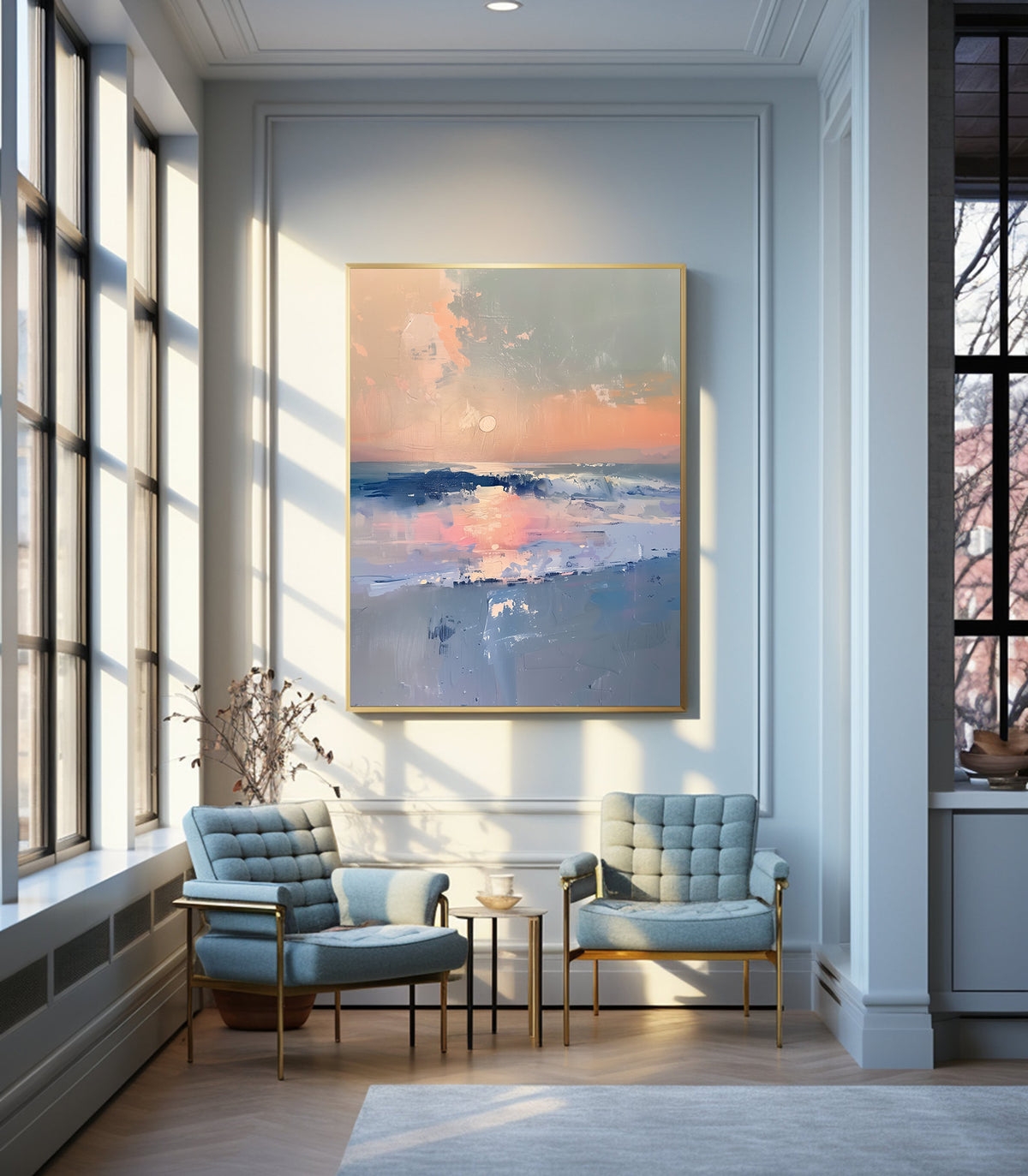 Canvas Painting - Sunset at Sea
