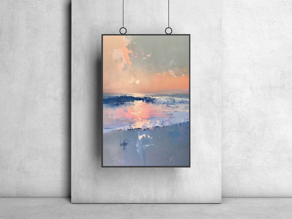 Canvas Painting - Sunset at Sea