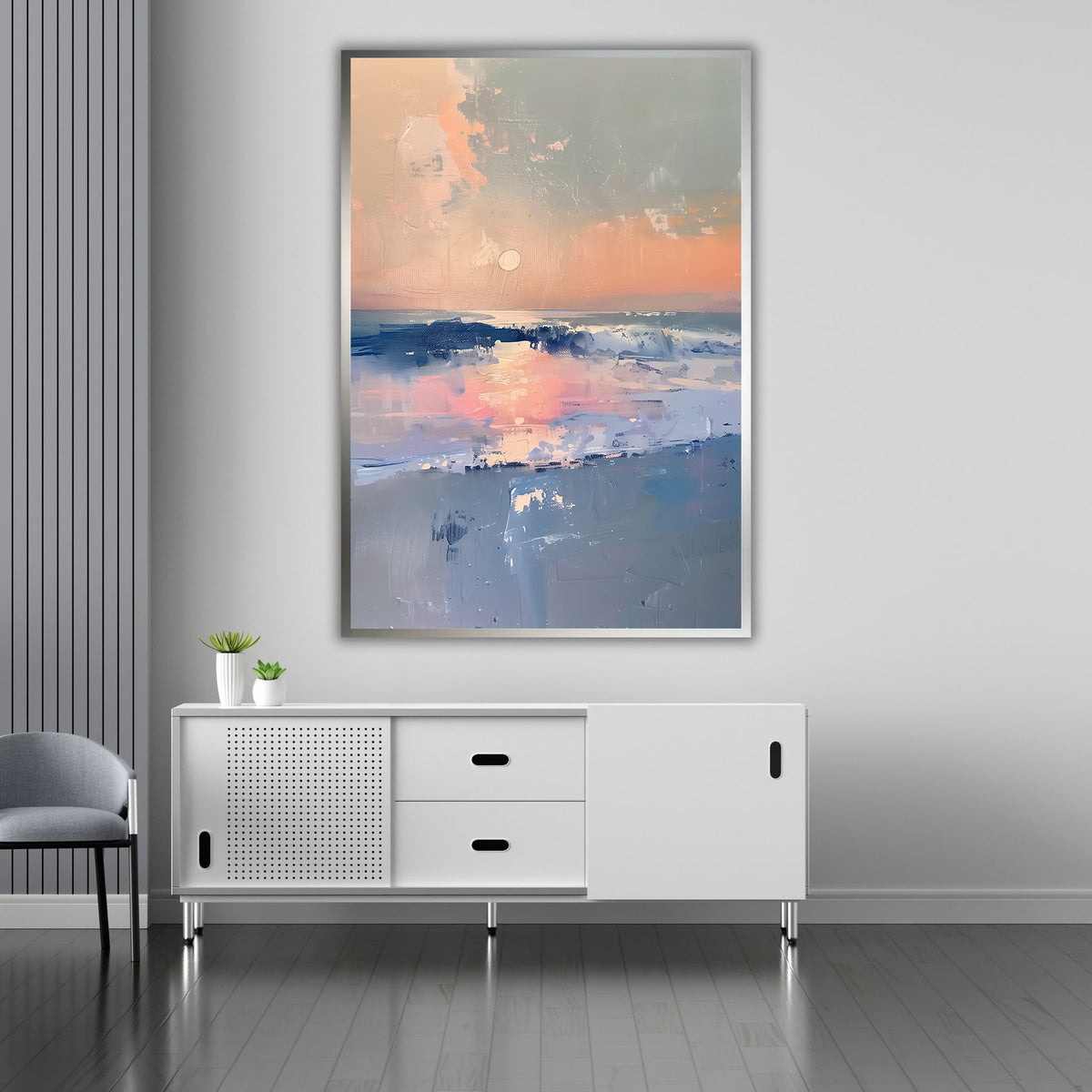 Canvas Painting - Sunset at Sea