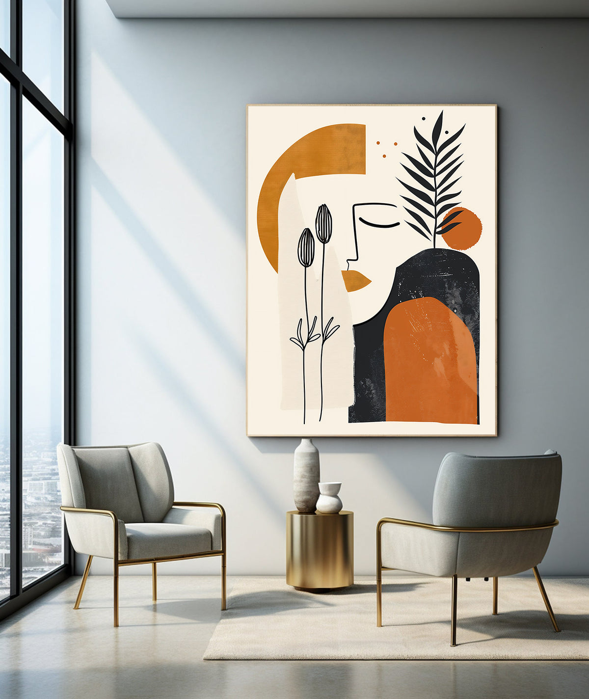 Canvas Painting - Abstract Portrait