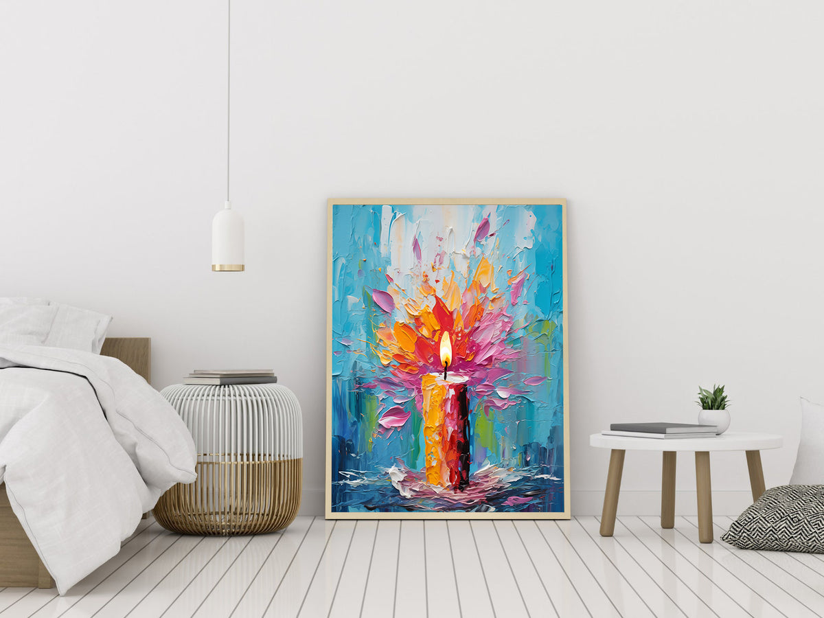 Tablou Canvas - Lumanare in Flacari