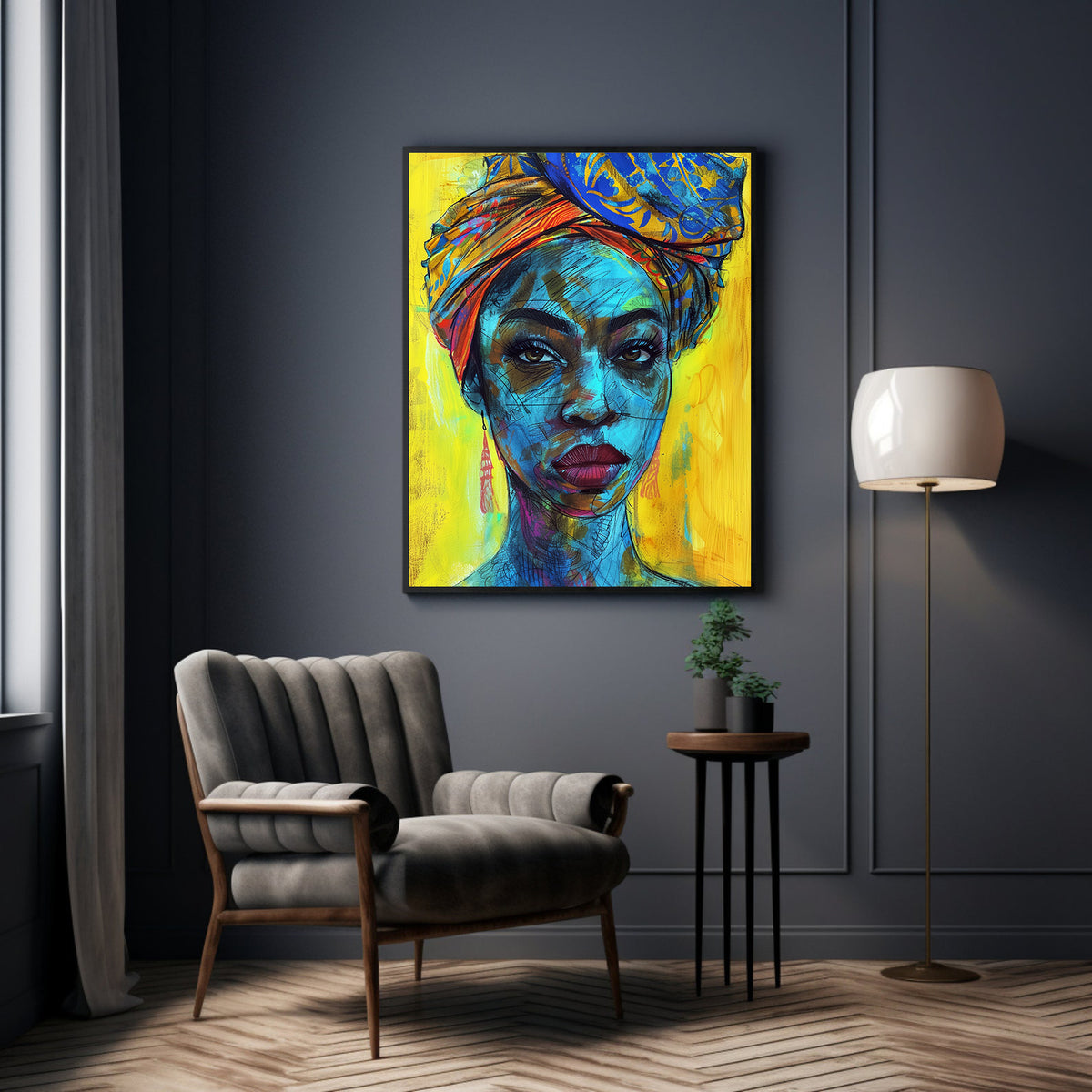 Tablou Canvas - Portret Femeie Africana