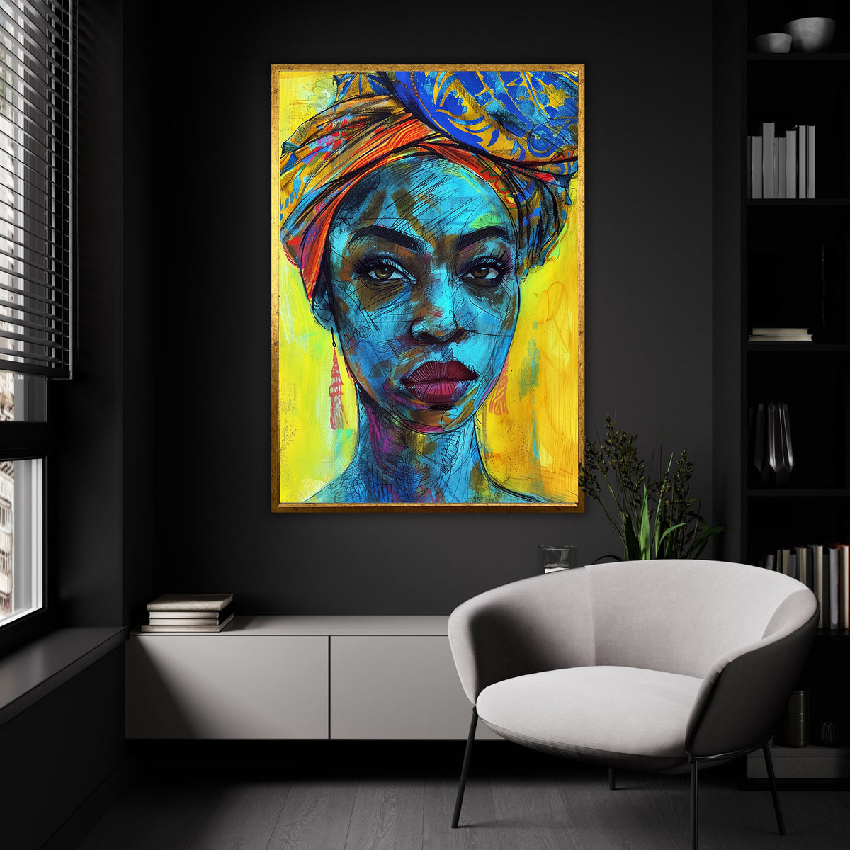 Tablou Canvas - Portret Femeie Africana