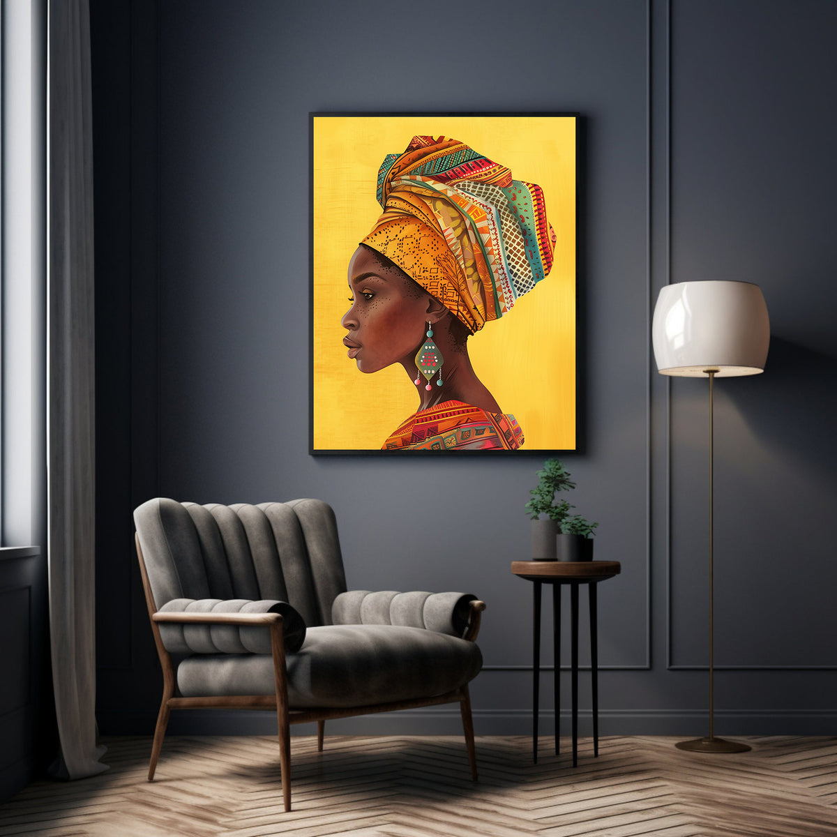 Tablou Canvas - Portret Femeie Africana