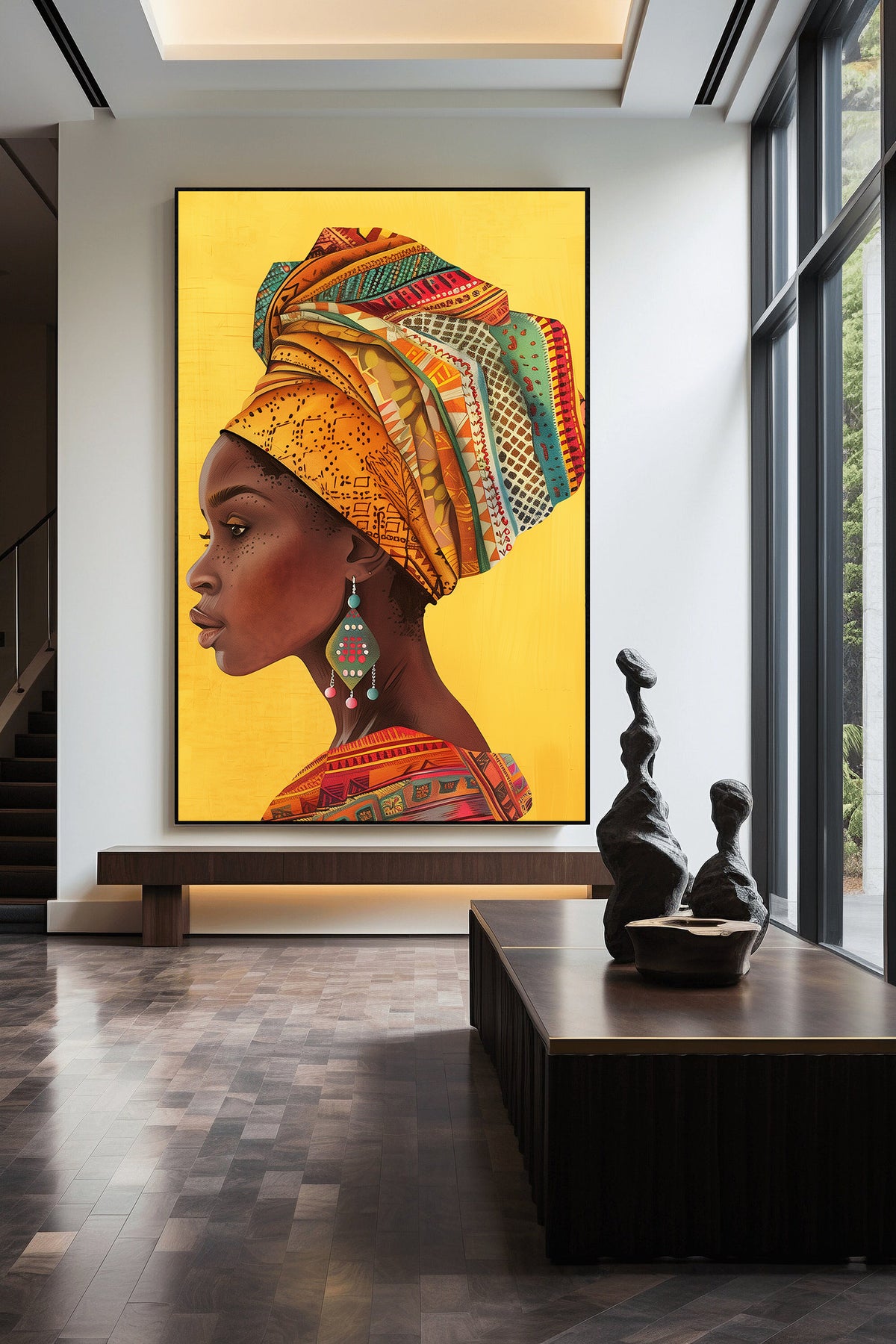 Tablou Canvas - Portret Femeie Africana