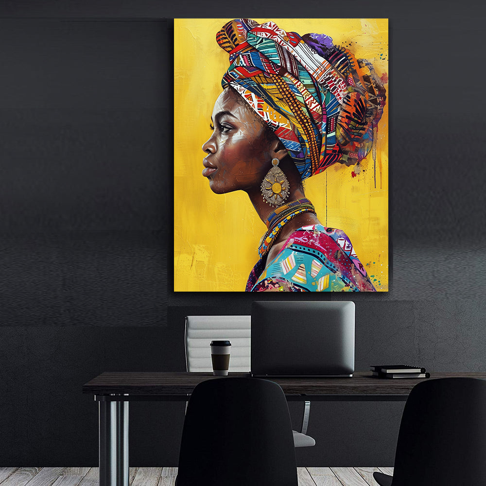 Tablou Canvas - Portret Femeie Africana