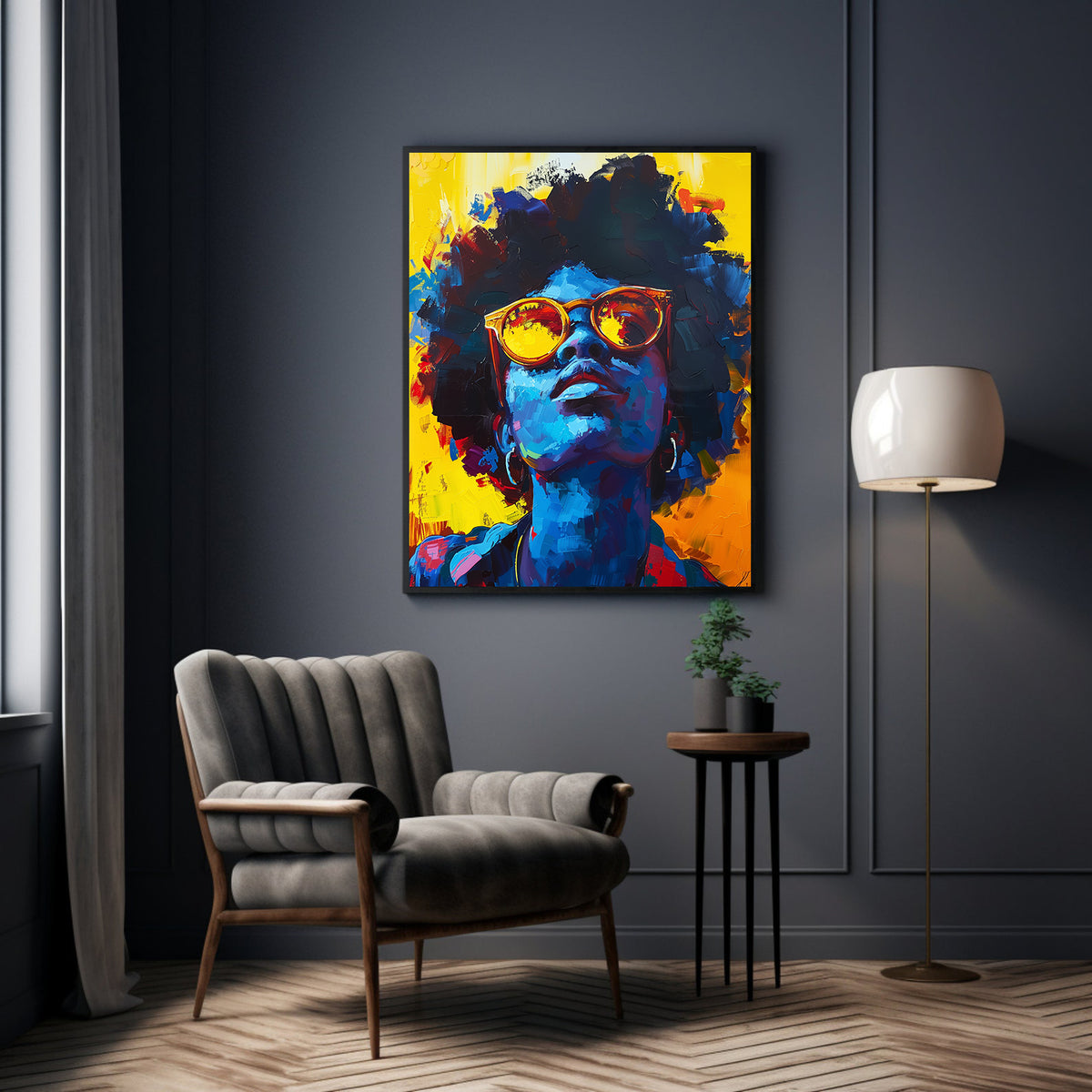Tablou Canvas - Portret Femeie Cu Ochelari
