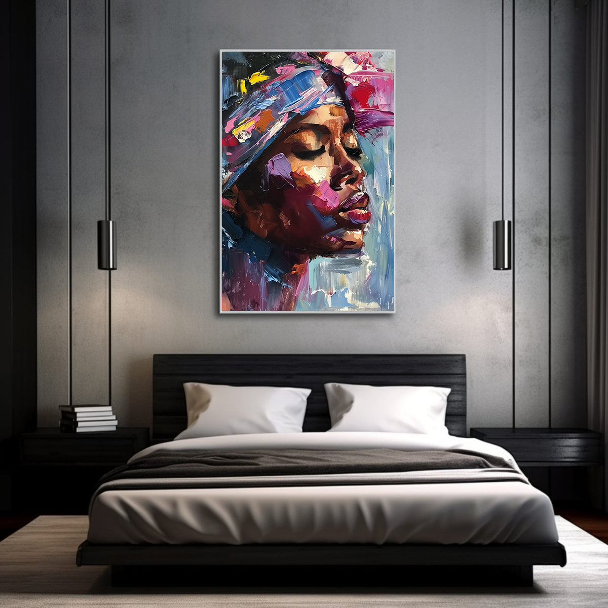 Canvas Painting - African Woman Portrait