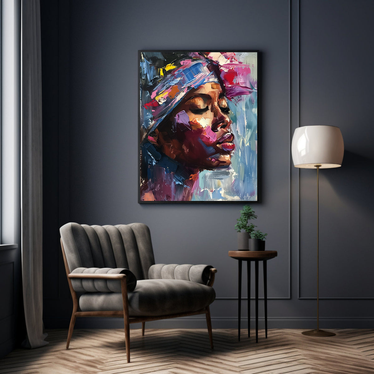 Canvas Painting - African Woman Portrait