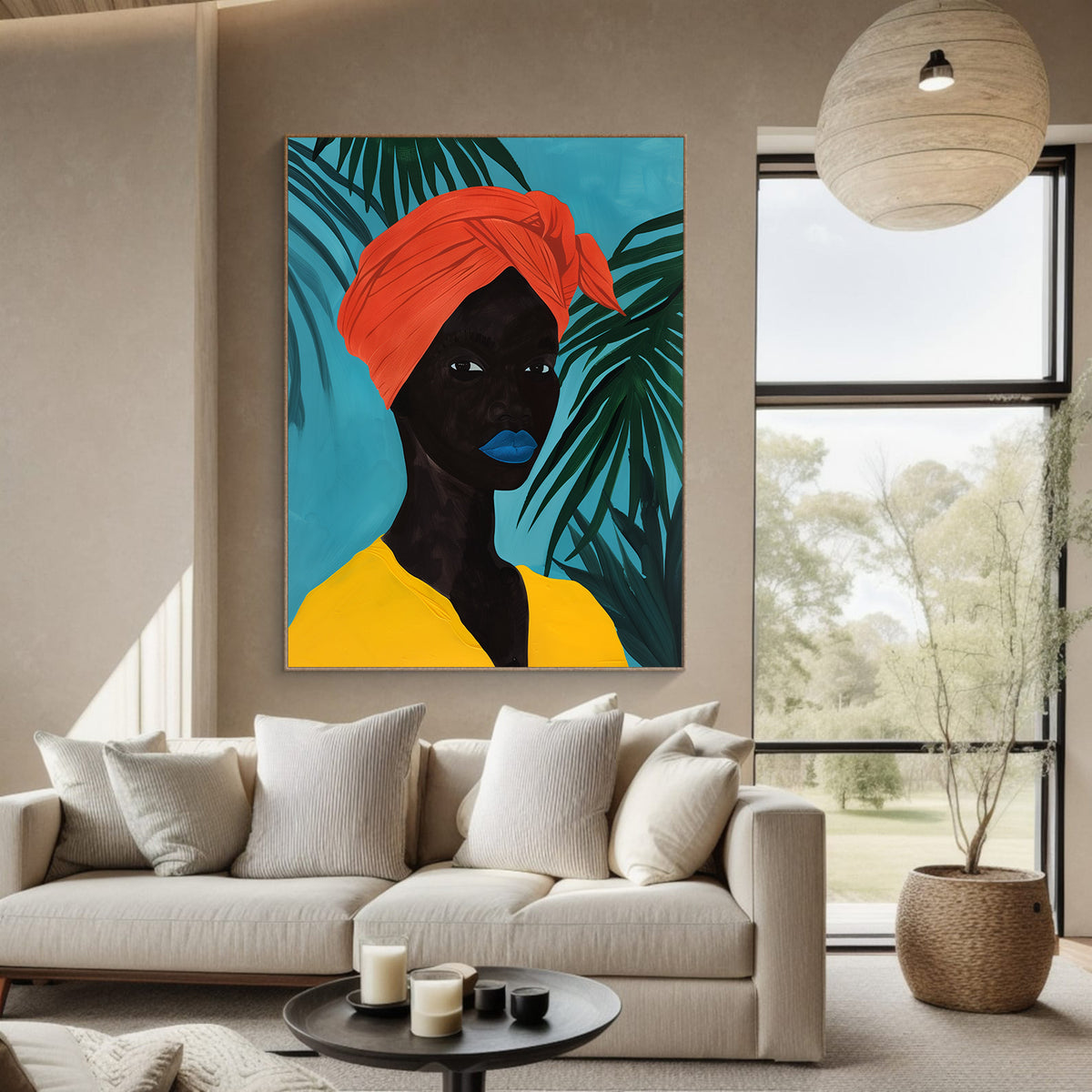 Tablou Canvas - Portret Femeie Africana