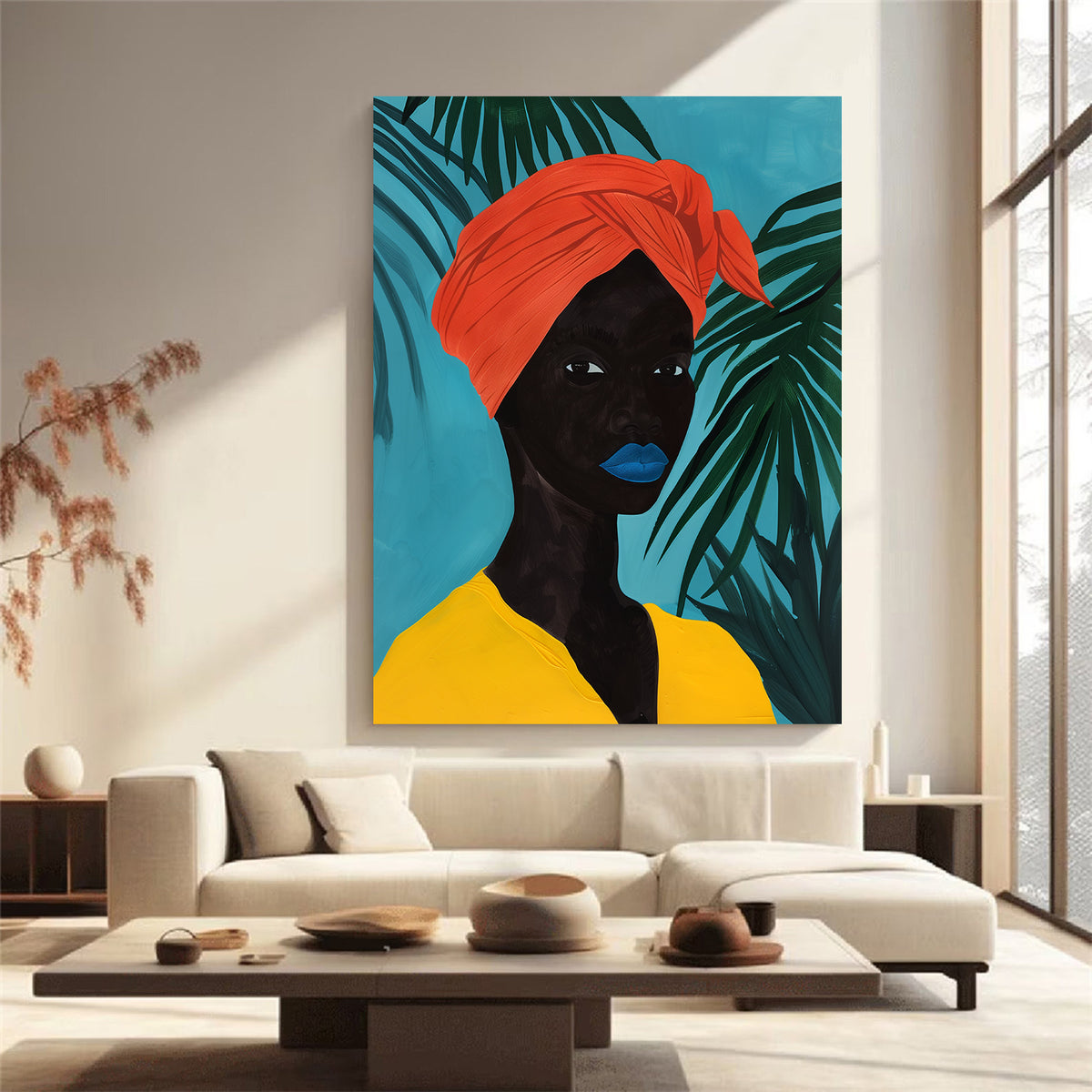 Tablou Canvas - Portret Femeie Africana