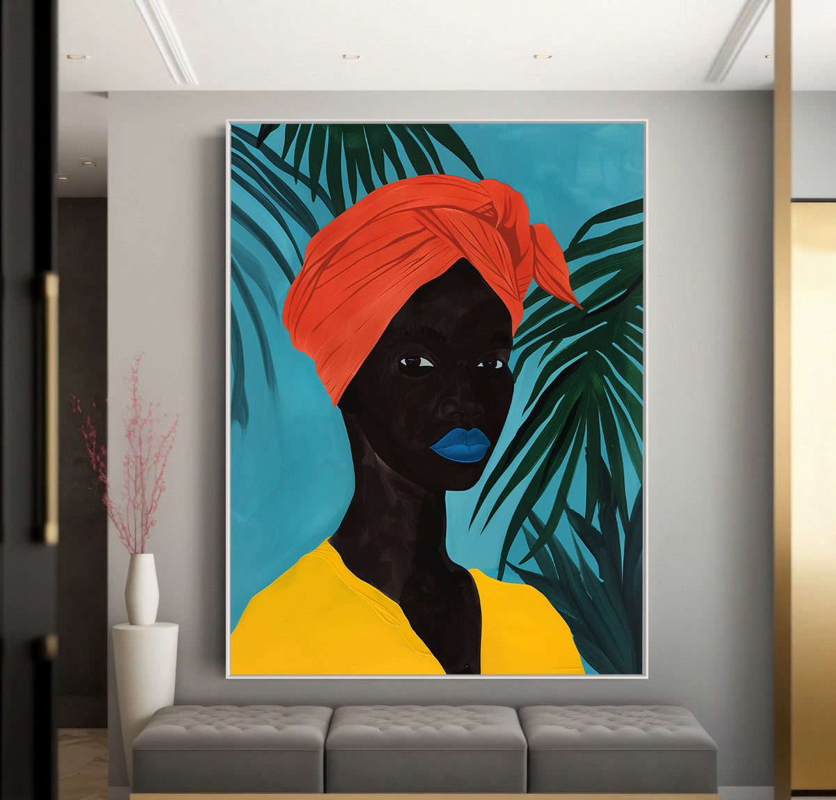 Tablou Canvas - Portret Femeie Africana