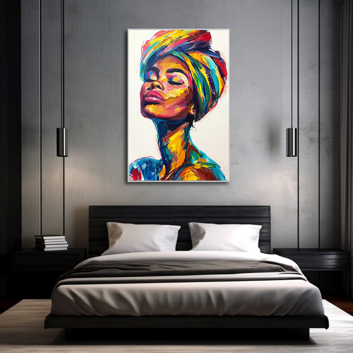 Tablou Canvas - Portret Femeie Africana