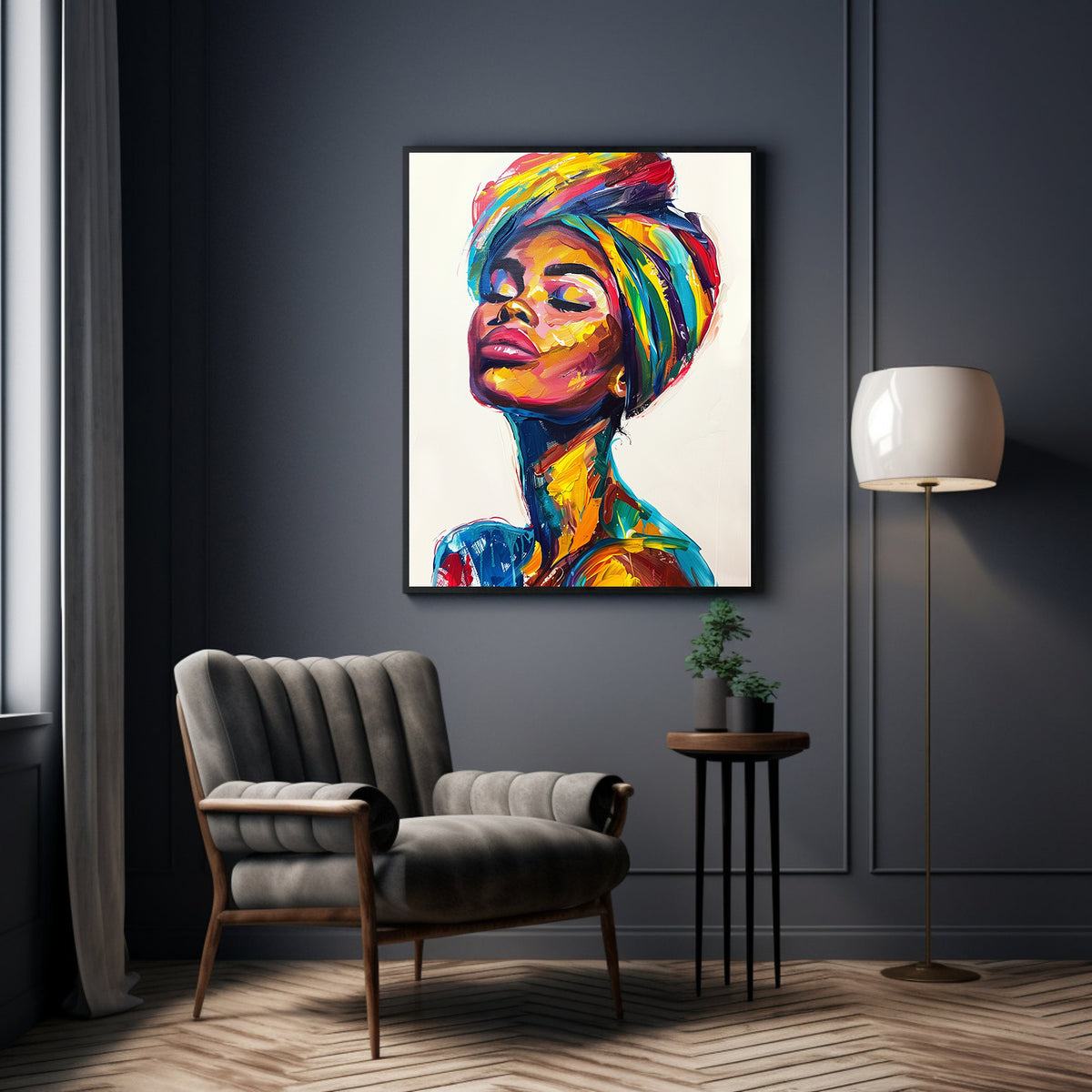 Tablou Canvas - Portret Femeie Africana