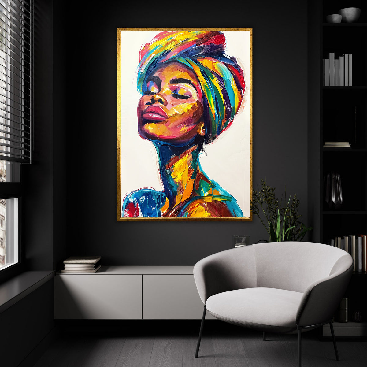 Tablou Canvas - Portret Femeie Africana