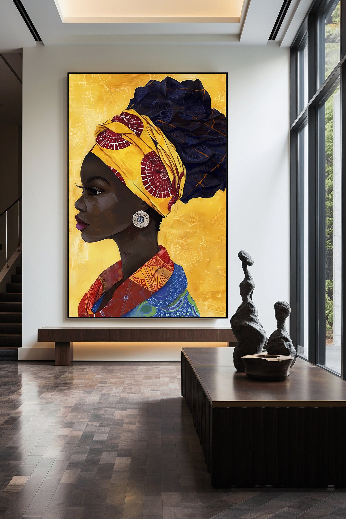 Tablou Canvas - Portret Femeie Africana
