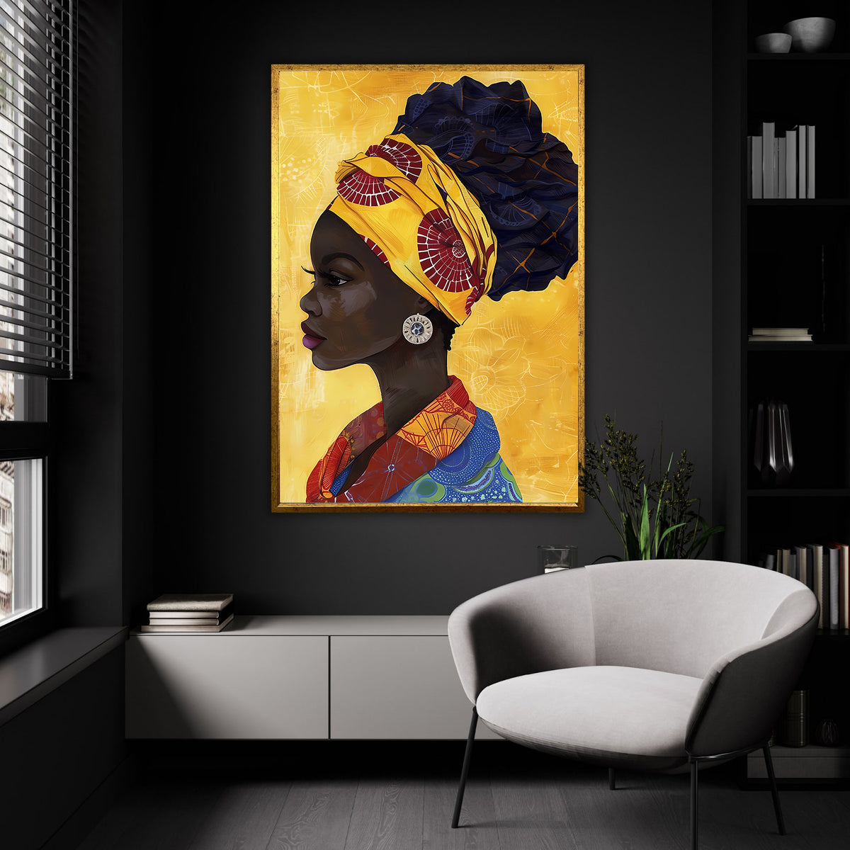 Tablou Canvas - Portret Femeie Africana