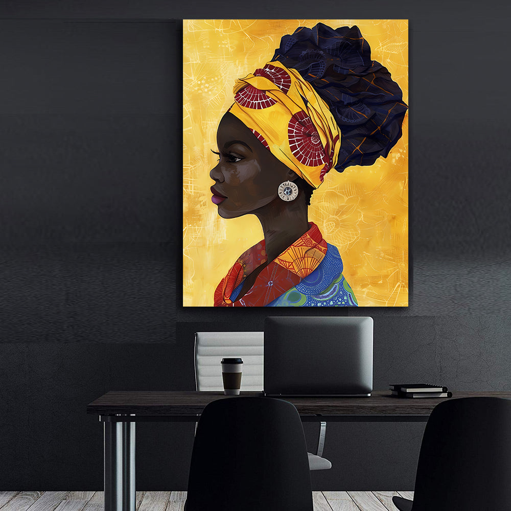 Tablou Canvas - Portret Femeie Africana