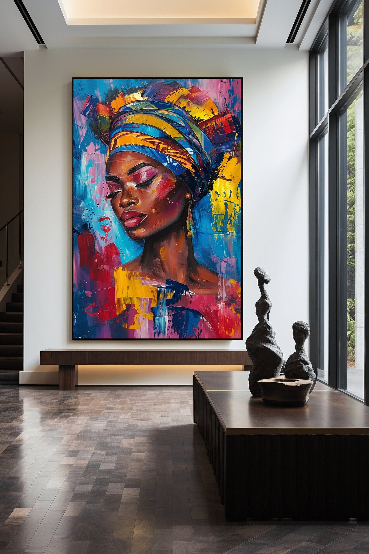 Tablou Canvas - Portret Femeie Africana