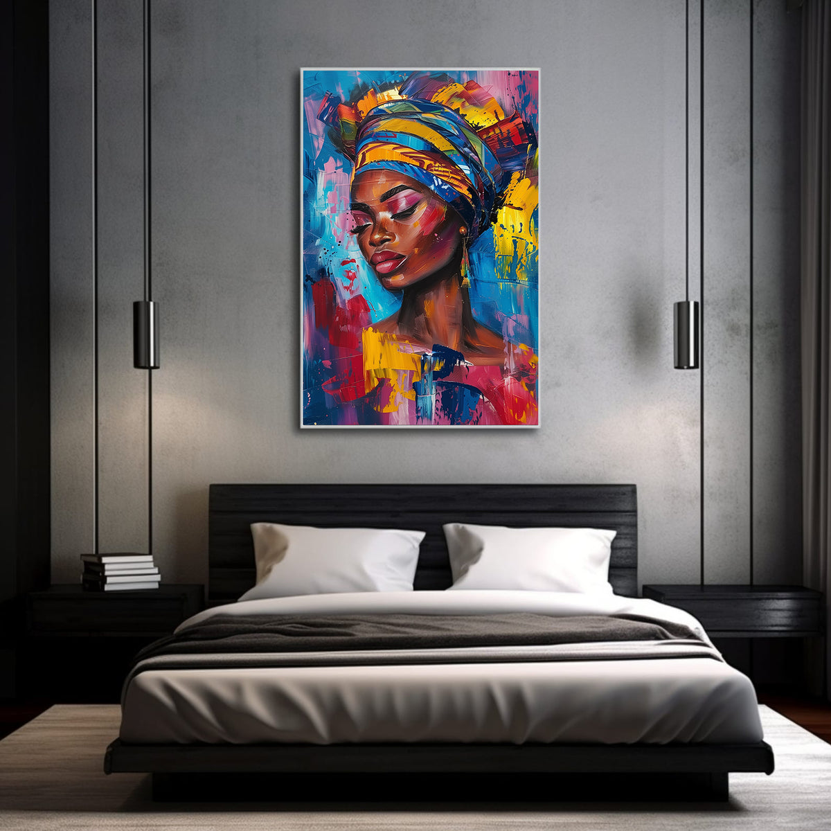 Tablou Canvas - Portret Femeie Africana