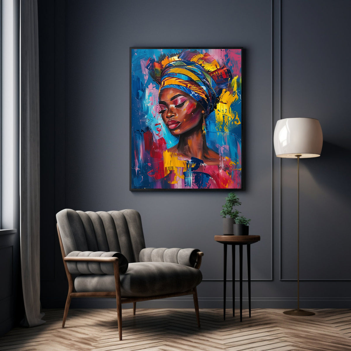 Tablou Canvas - Portret Femeie Africana