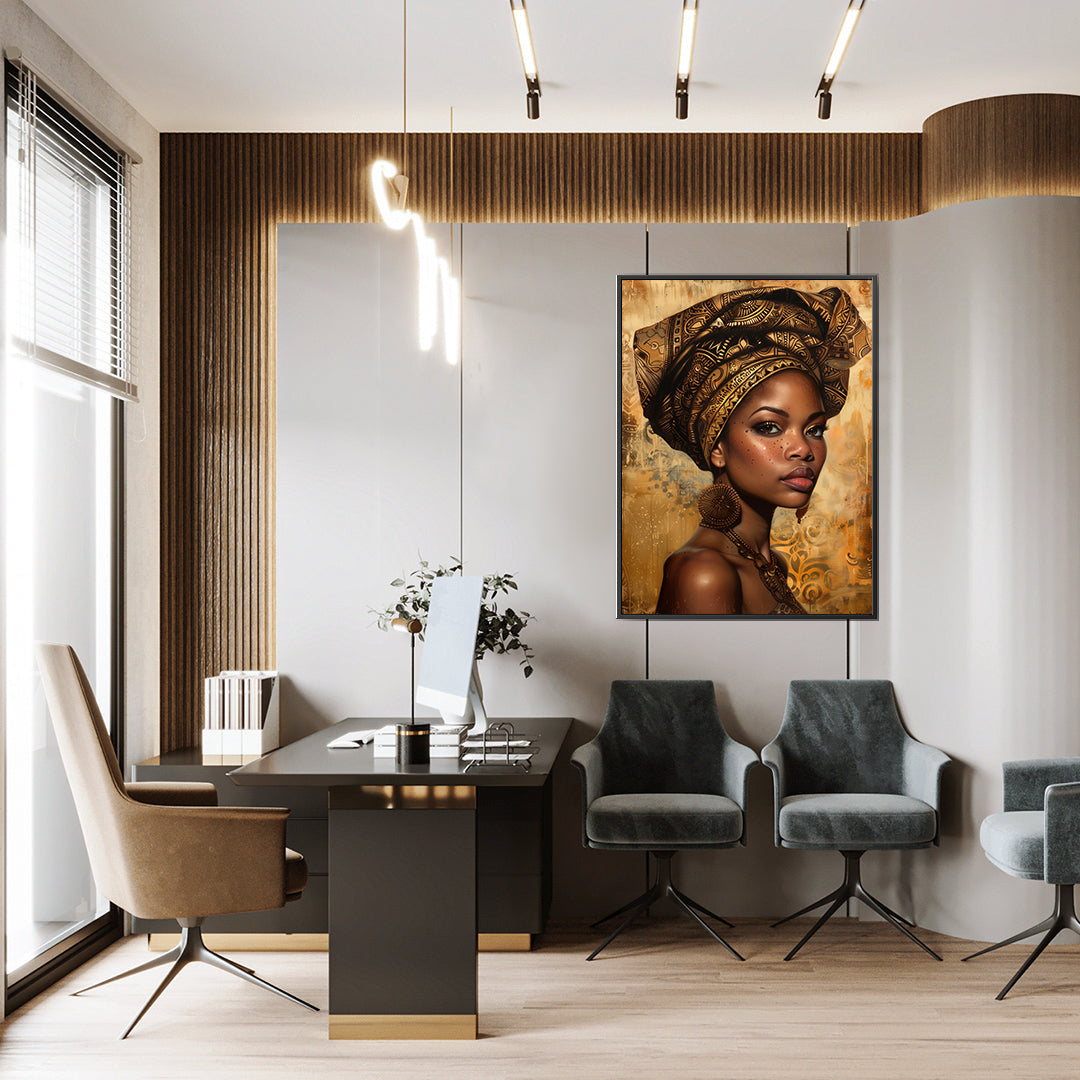 Tablou Canvas - Portret Femeie Africana