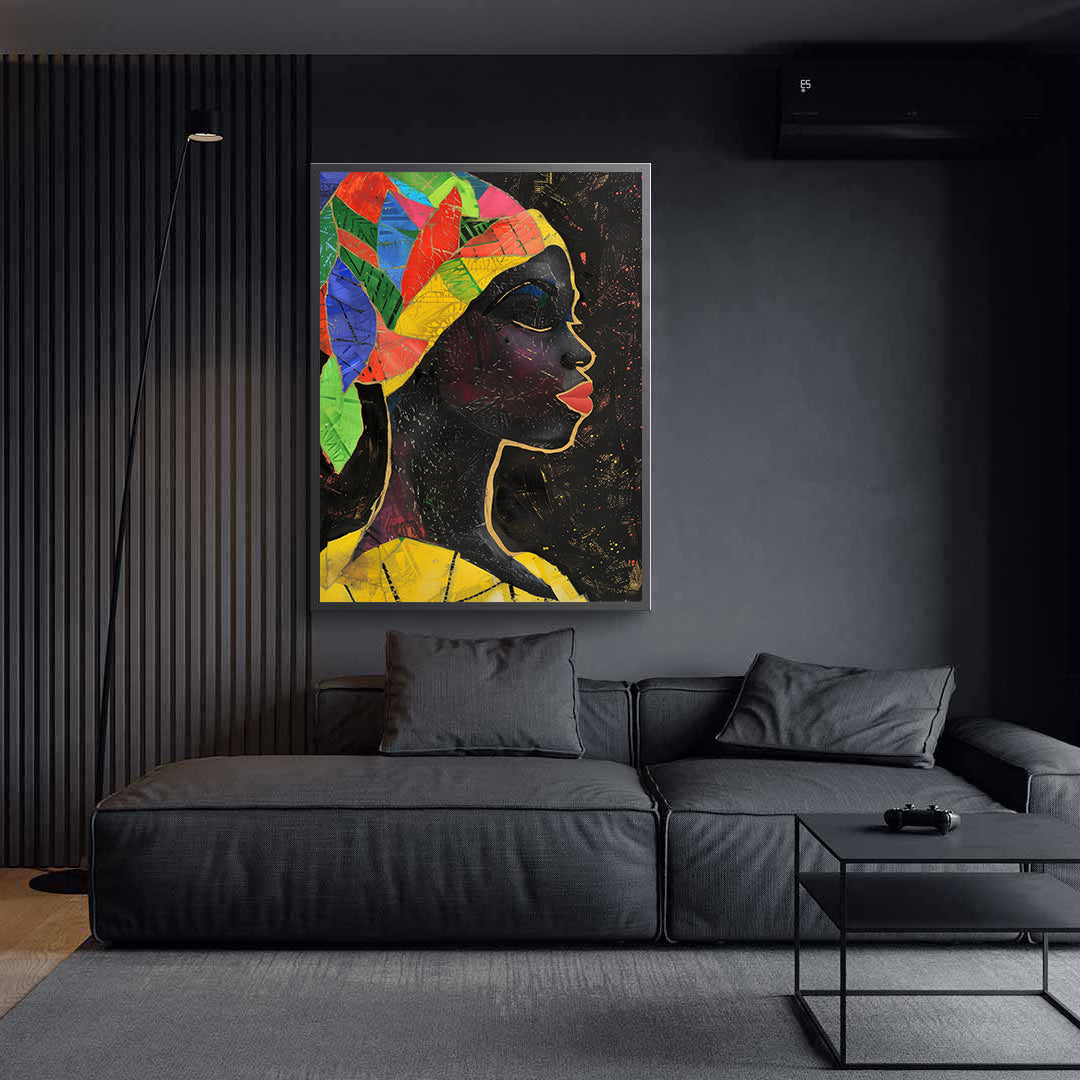 Canvas Painting - African Woman Portrait