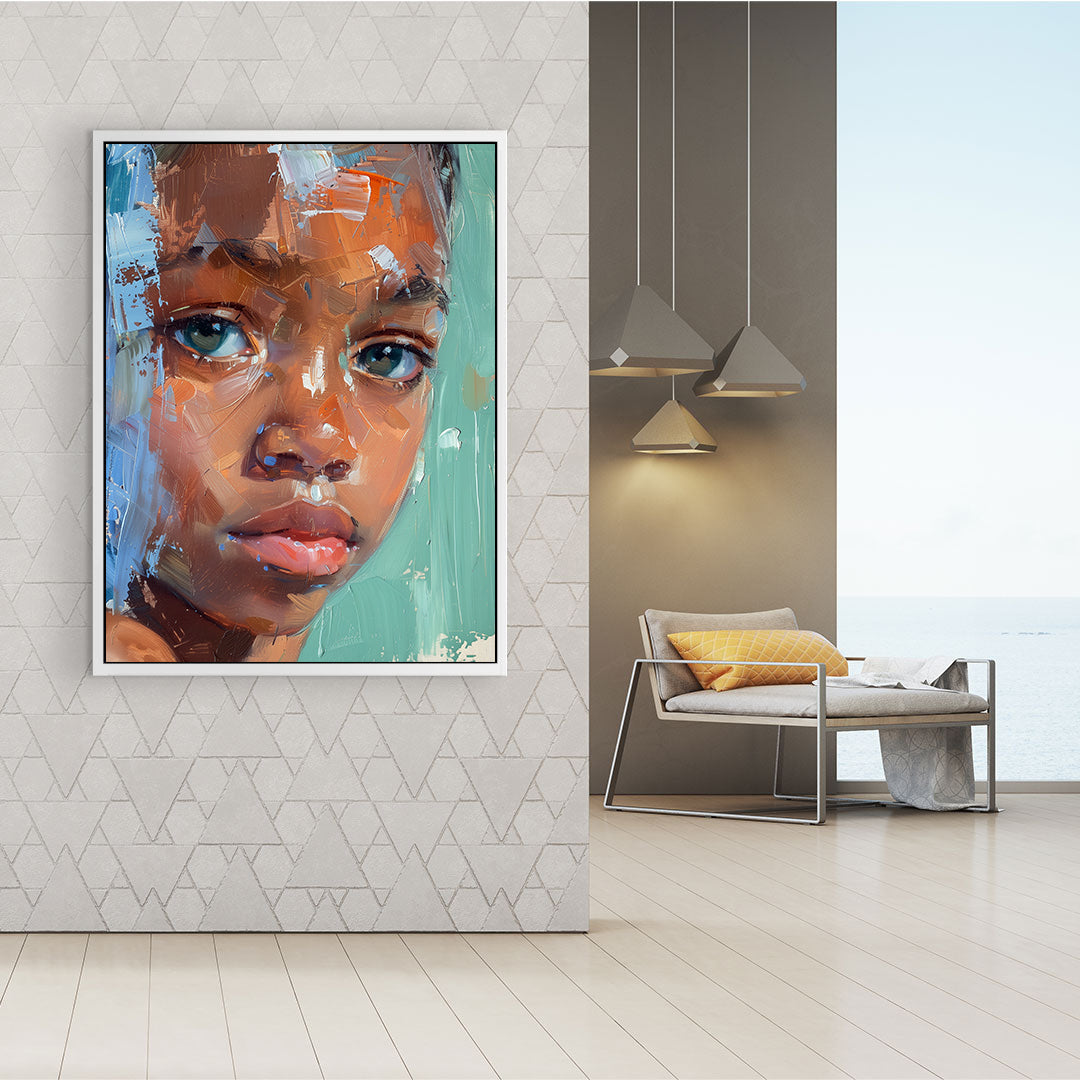 Canvas Painting - Child Portrait