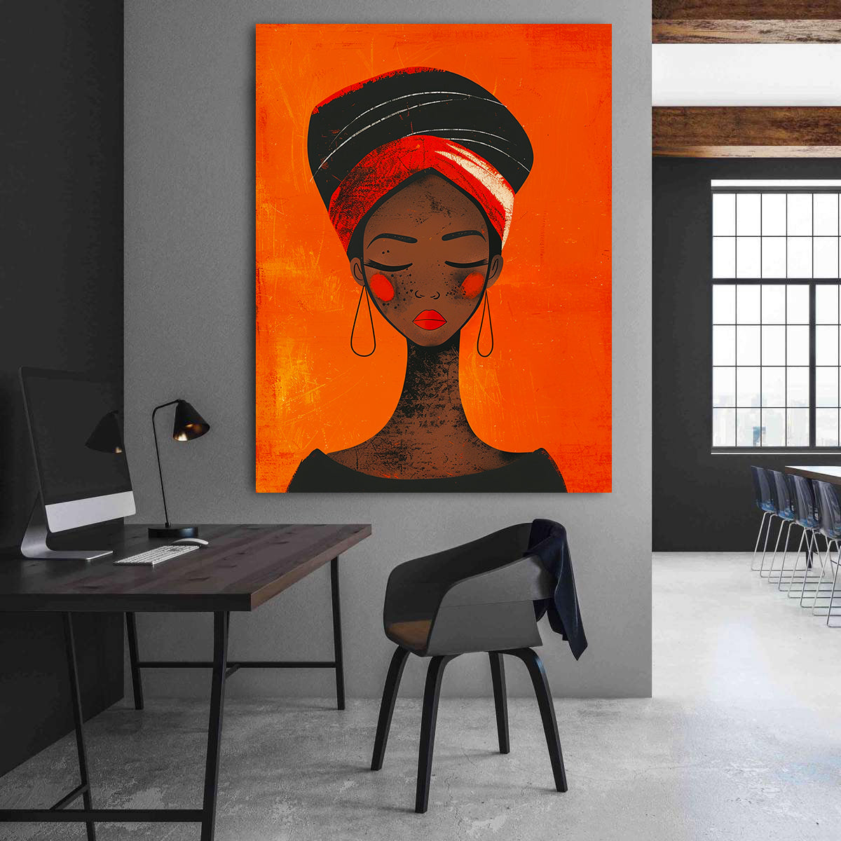 Tablou Canvas - Portret Femeie Africana