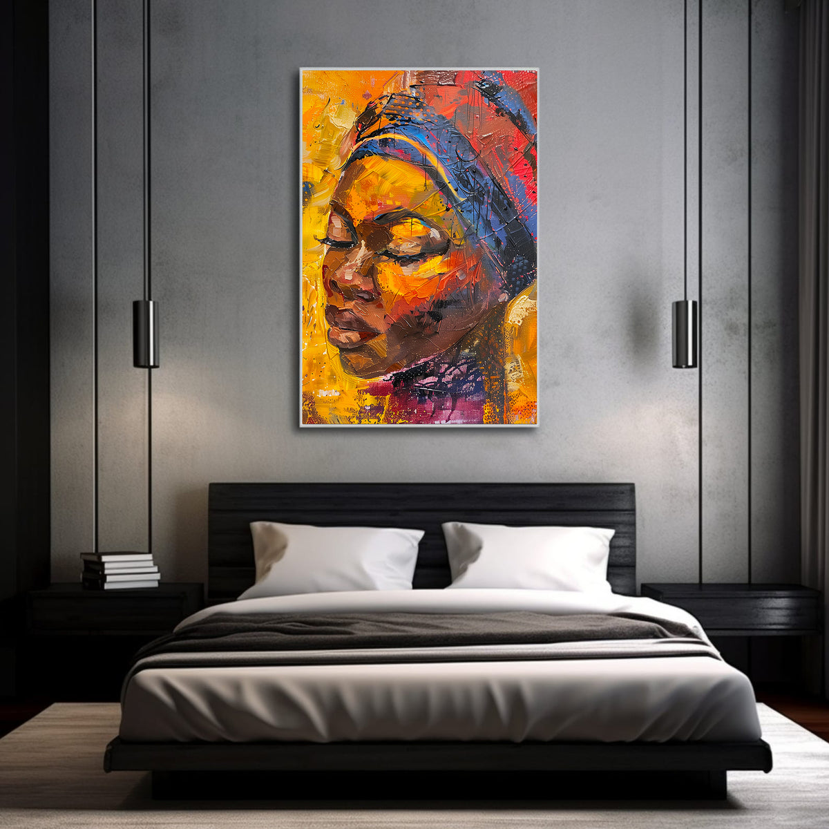 Canvas Painting - African Woman Portrait