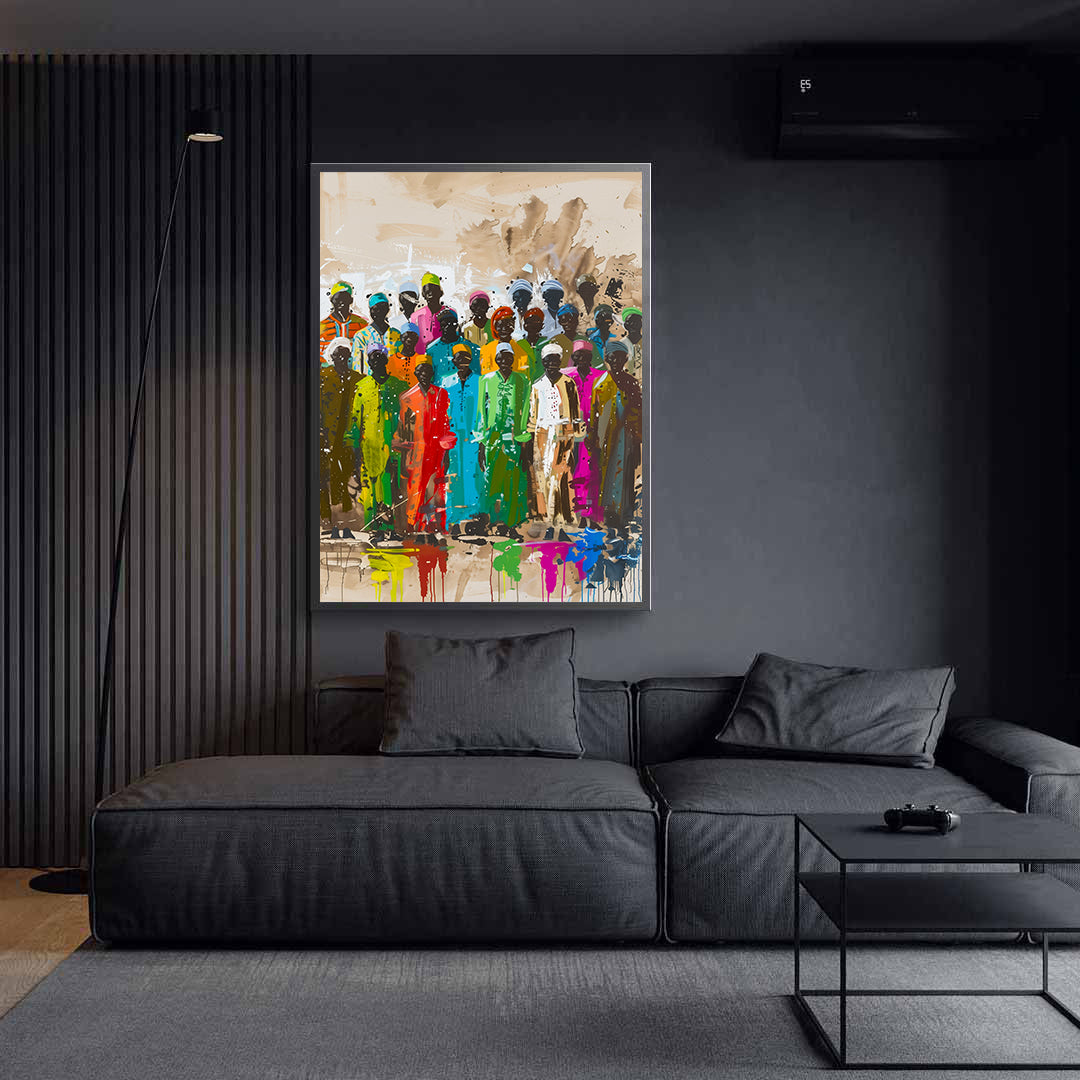 Canvas Painting - African People