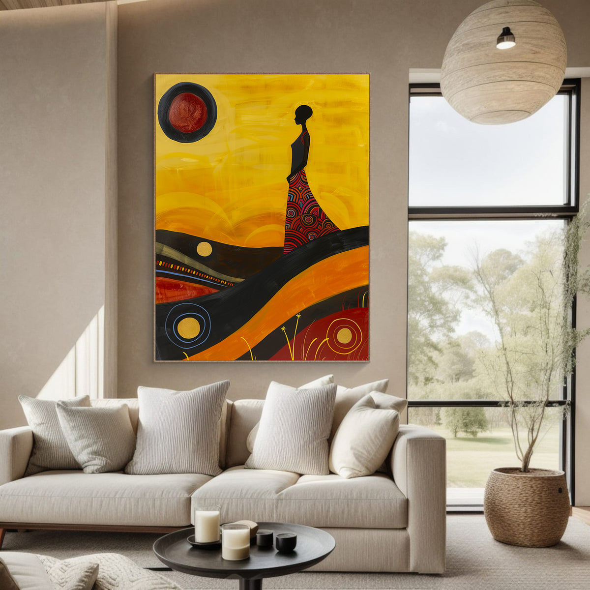 Canvas Painting - African Woman