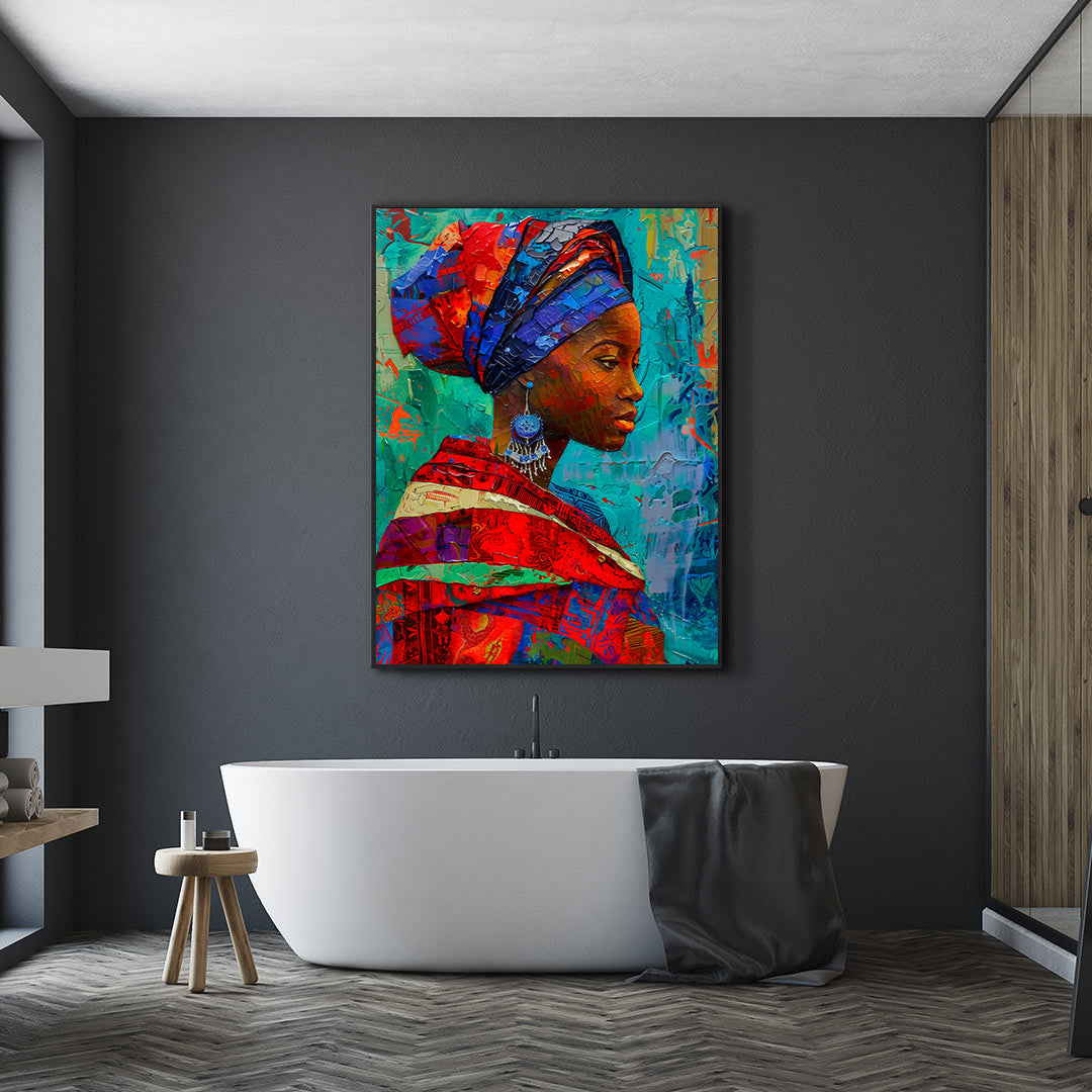 Canvas Painting - African Woman Portrait