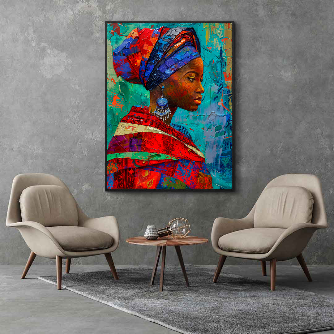 Canvas Painting - African Woman Portrait