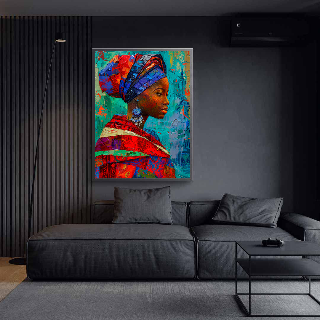 Canvas Painting - African Woman Portrait