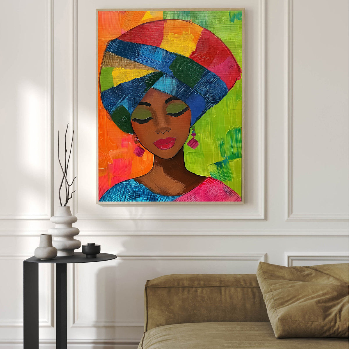 Canvas Painting - Abstract Portrait