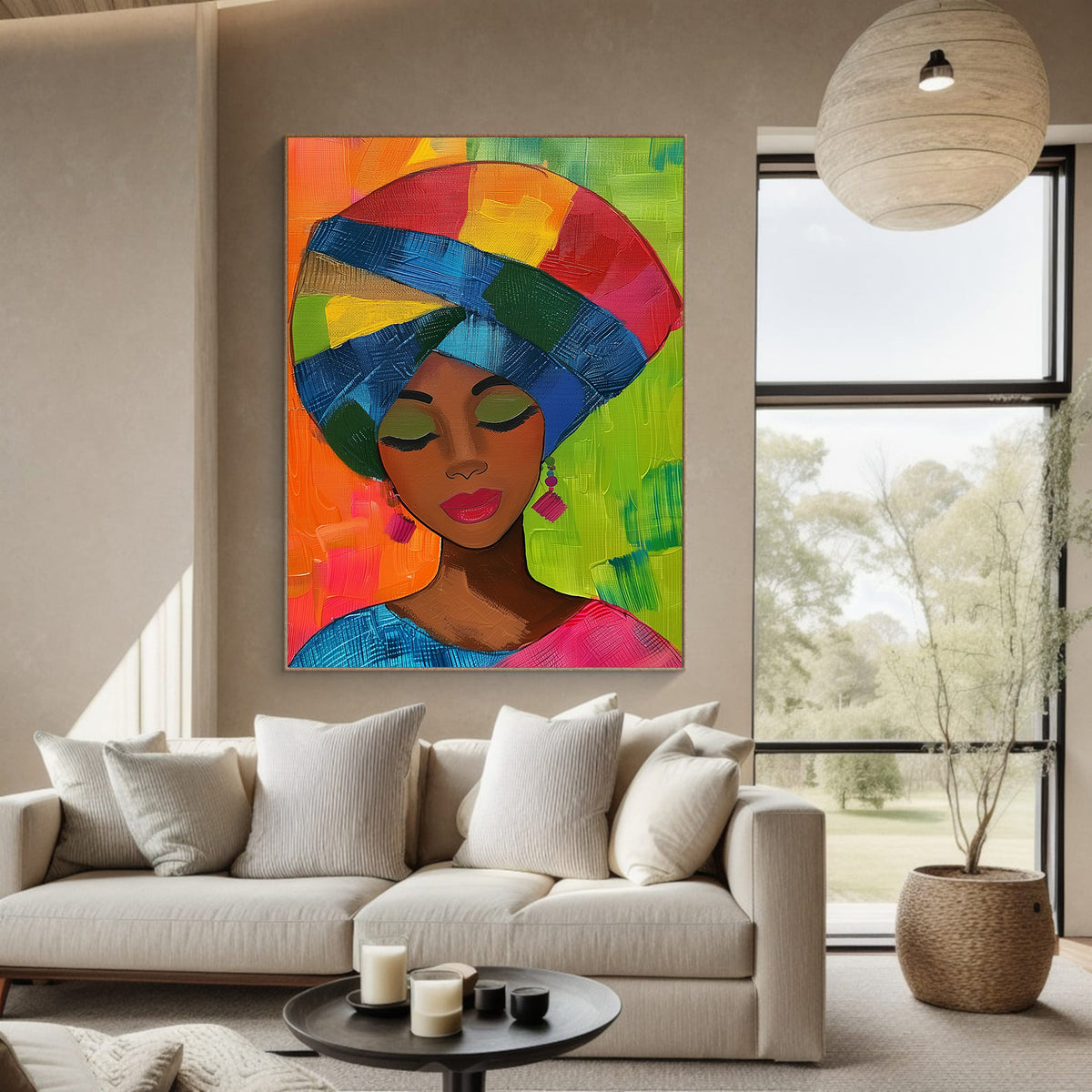 Canvas Painting - Abstract Portrait