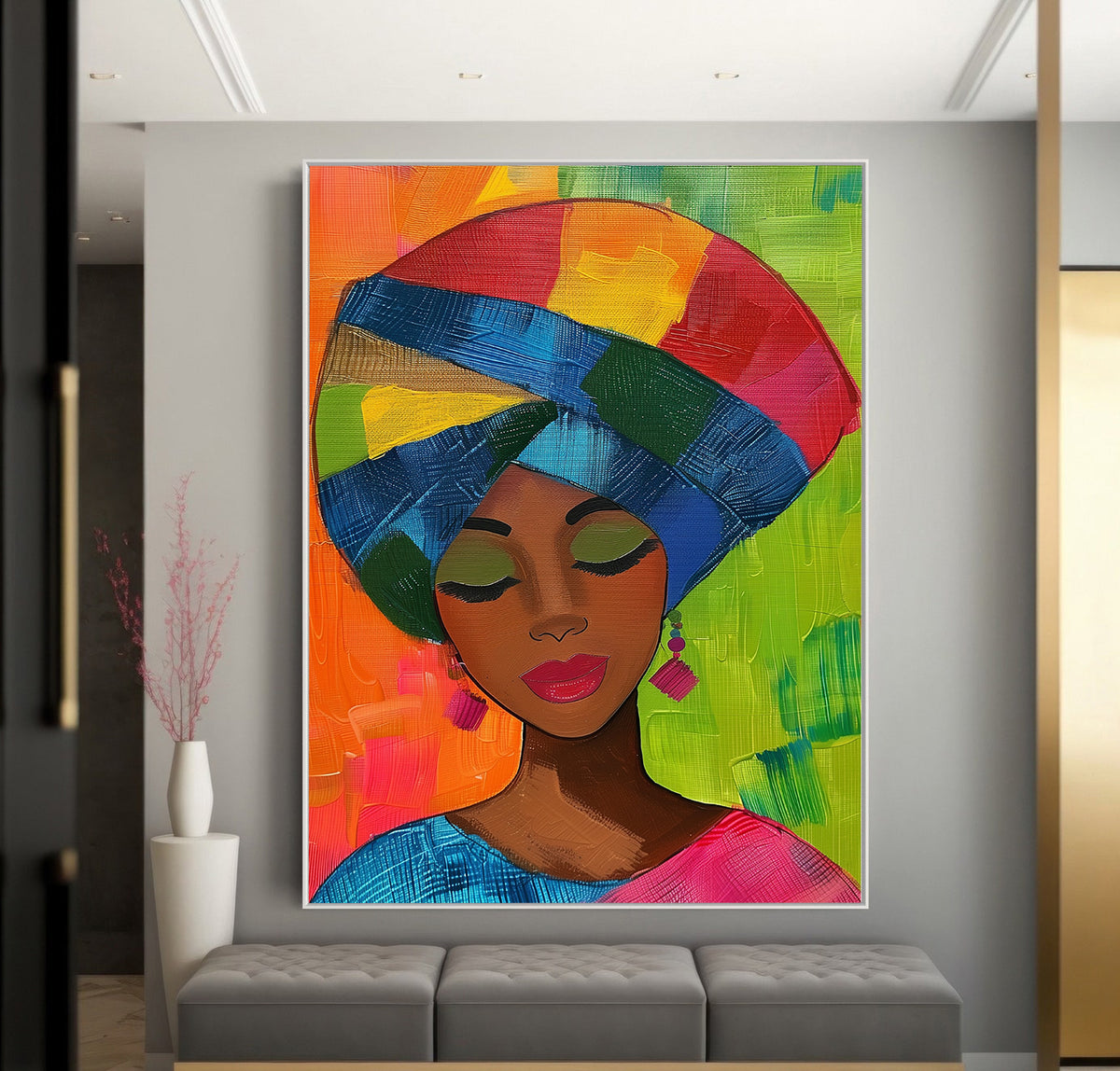 Canvas Painting - Abstract Portrait