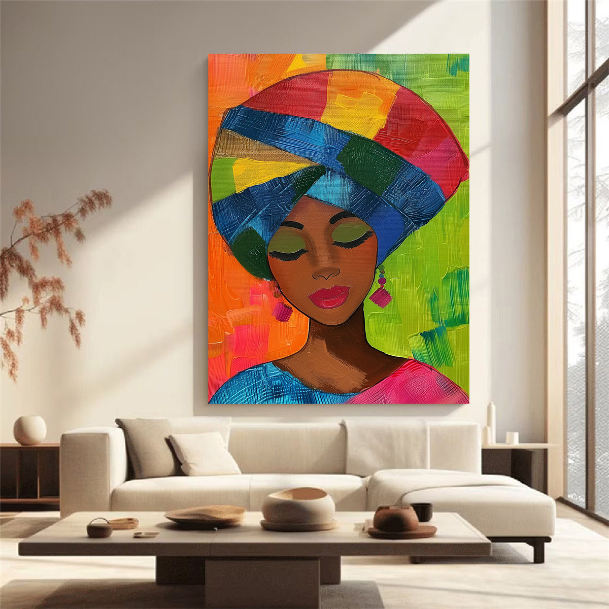 Canvas Painting - Abstract Portrait