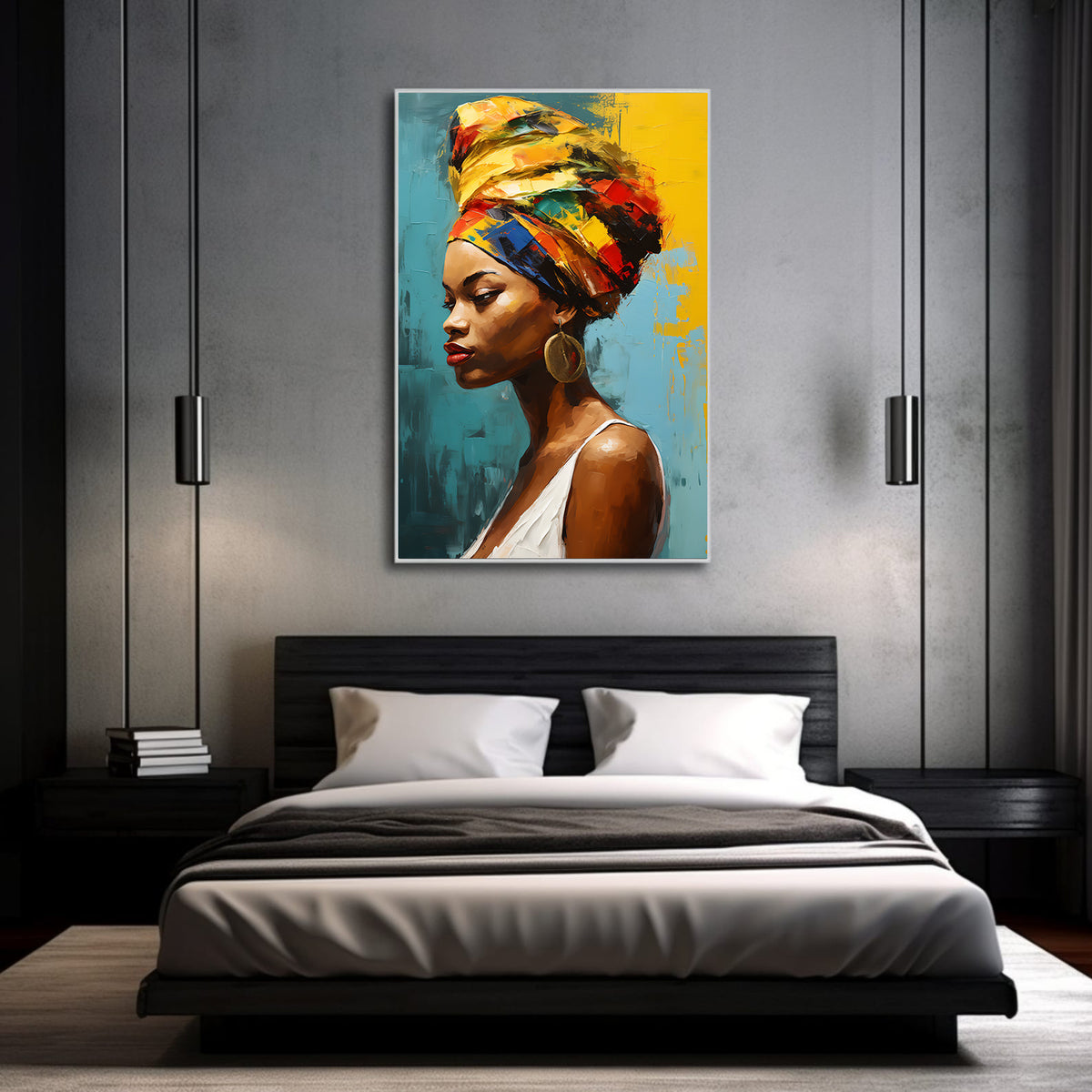Tablou Canvas - Portret Femeie Africana