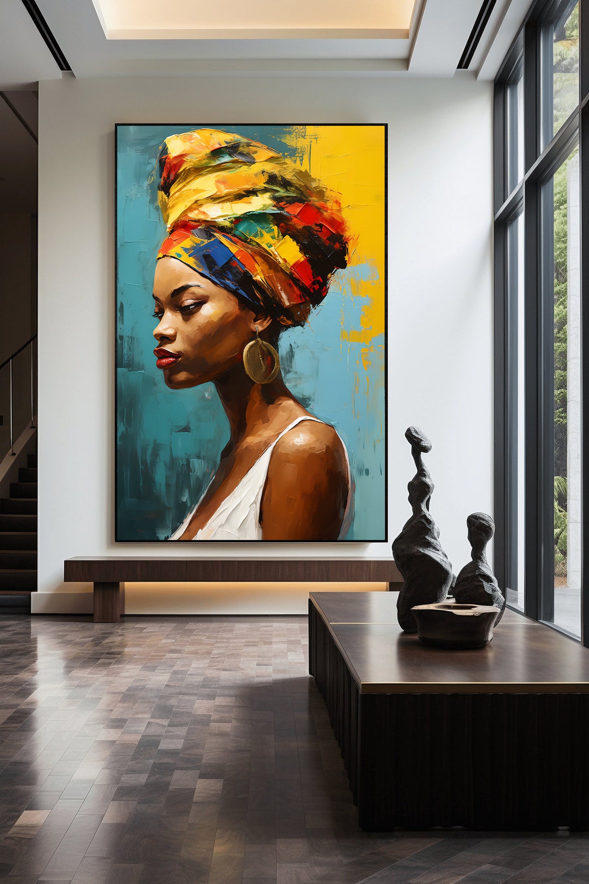 Tablou Canvas - Portret Femeie Africana