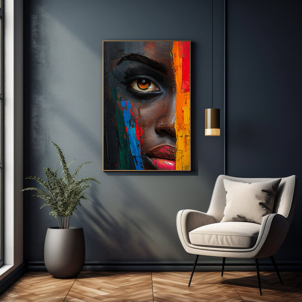 Canvas Painting - Abstract Portrait