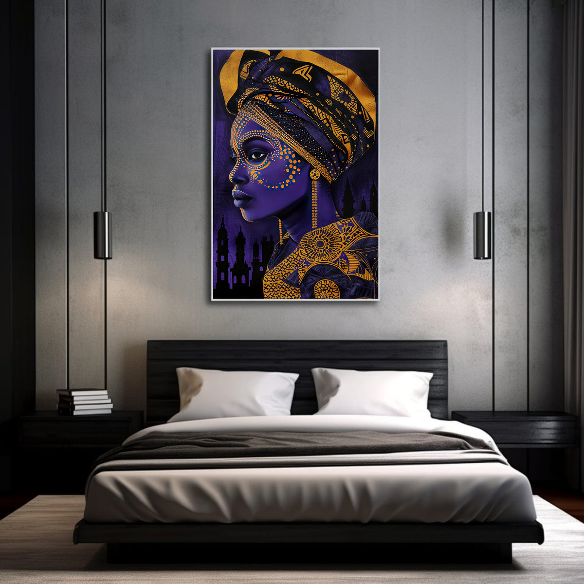 Tablou Canvas - Portret Femeie Africana