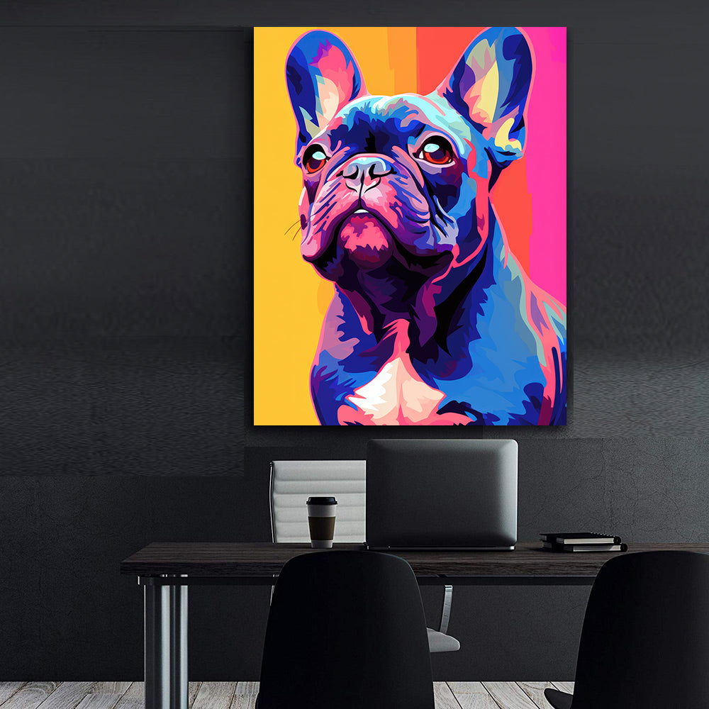 Canvas painting - Multicolored Dog