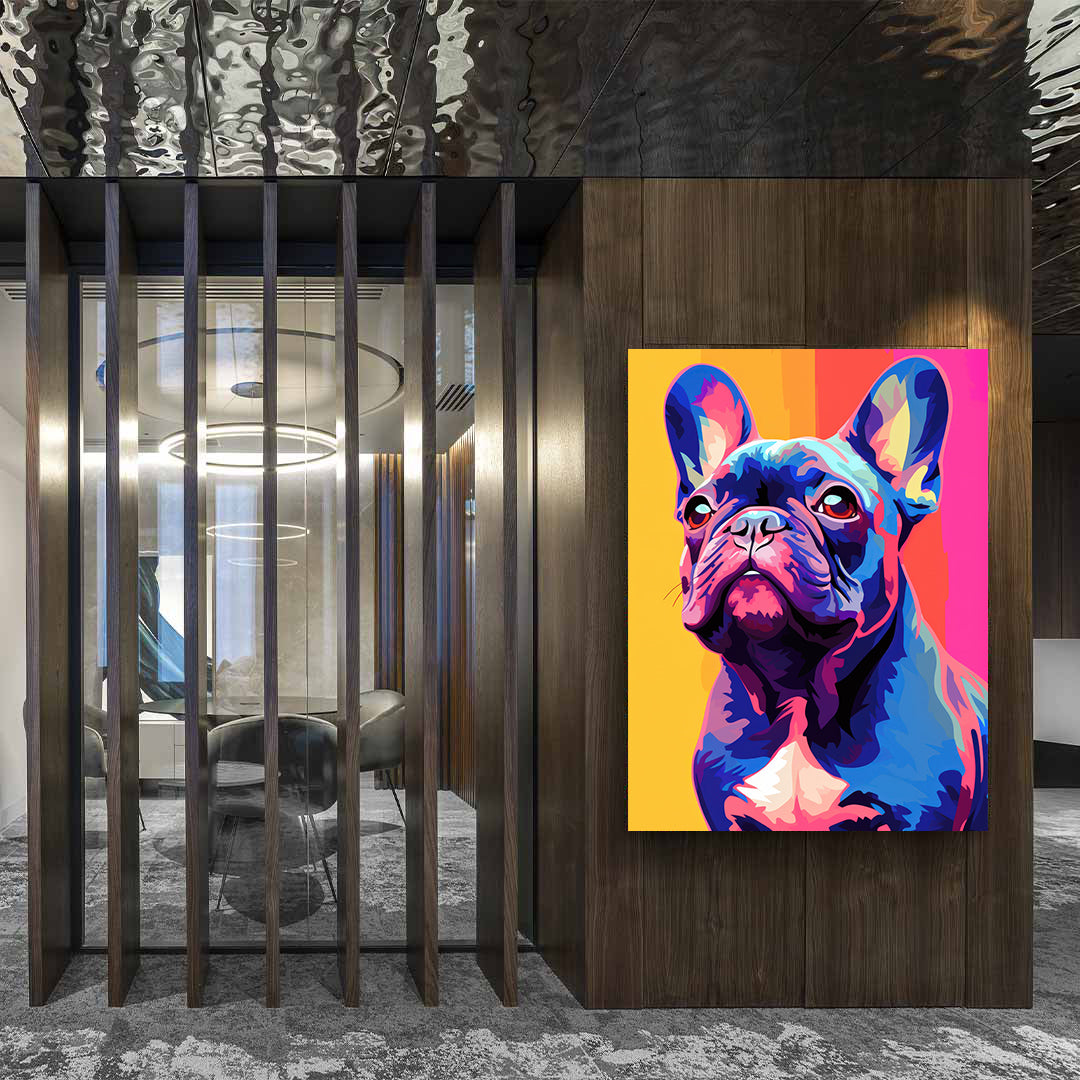 Tablou Canvas - Multicoloured Dog