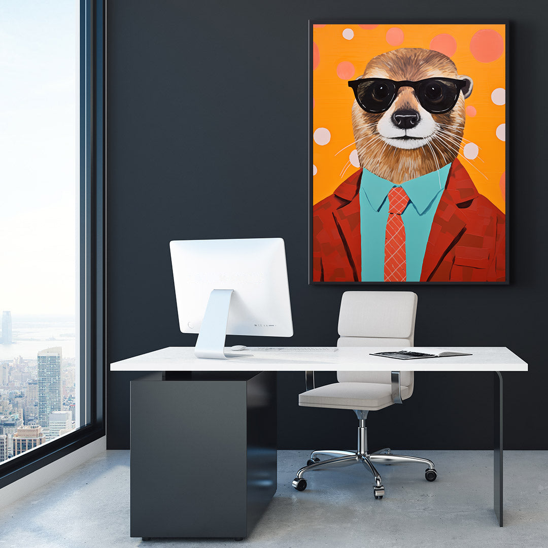 Tablou Canvas - Businessman Otter